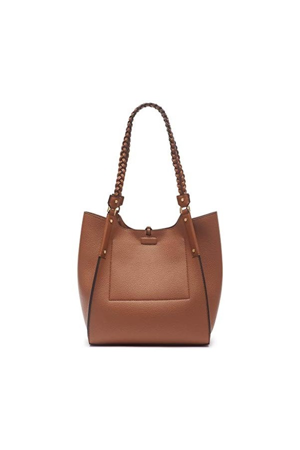 Calvin Klein Shelly Rocky Road Sac fourre-tout fantaisie pour femme - Marron - caramel,