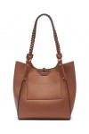 Calvin Klein Shelly Rocky Road Sac fourre-tout fantaisie pour femme - Marron - caramel,