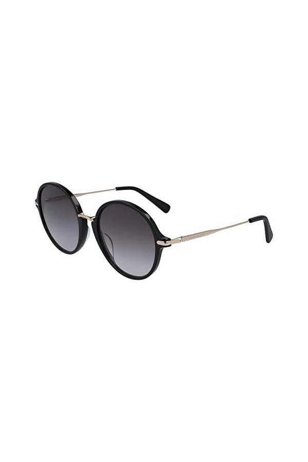 Longchamp Lunettes de soleil LO645S 001 Femme couleur Noir fumé taille 56 mm