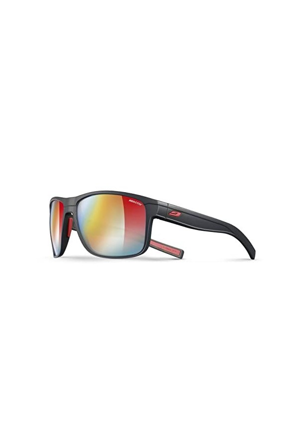 Julbo Lunettes de soleil RENEGADE Adulte Mixte Noir-Rouge Photochromique 1-3
