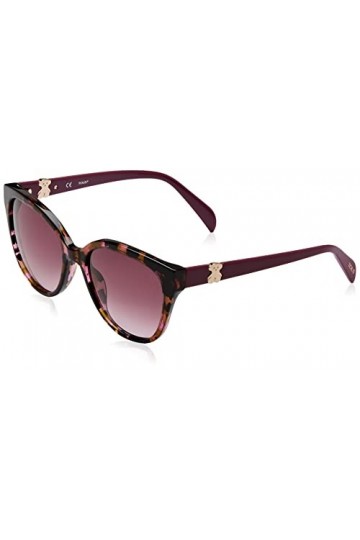 TOUS Stob20 Lunettes de Soleil, Violet/Vert/Marron Shiny Violet/Green/Brown Havana, 54 Femme