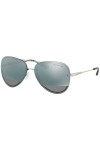 Michael Kors La Jolla 11181Y 59 Montures de Lunettes, Argenté Silver Tone/Blockgunmetalmirror , Femme