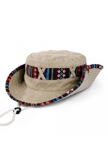 MengPa Chapeau de soleil dété pour homme - Chapeau boonie de plage pliable pour femme, Motif : kaki, taille unique