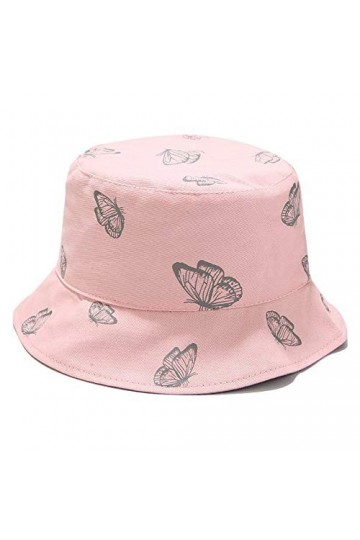 Umeepar Chapeau de soleil unisexe réversible et pliable pour homme et femme - rose - Taille unique