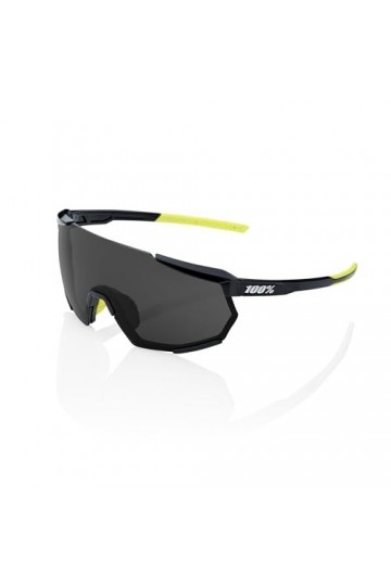 100% GAFAS RACETRAP 3.0 - Gloss Black - Verres Smoke
