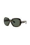 Ray-Ban Lunettes de Soleil JACKIE OHH II RB 4098 Transparent Tortoise/Grey Green 60/14/135 femme