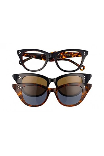 Hally & Son Hs881c Lunettes de Soleil, Noir/Tortue, 52 Femme