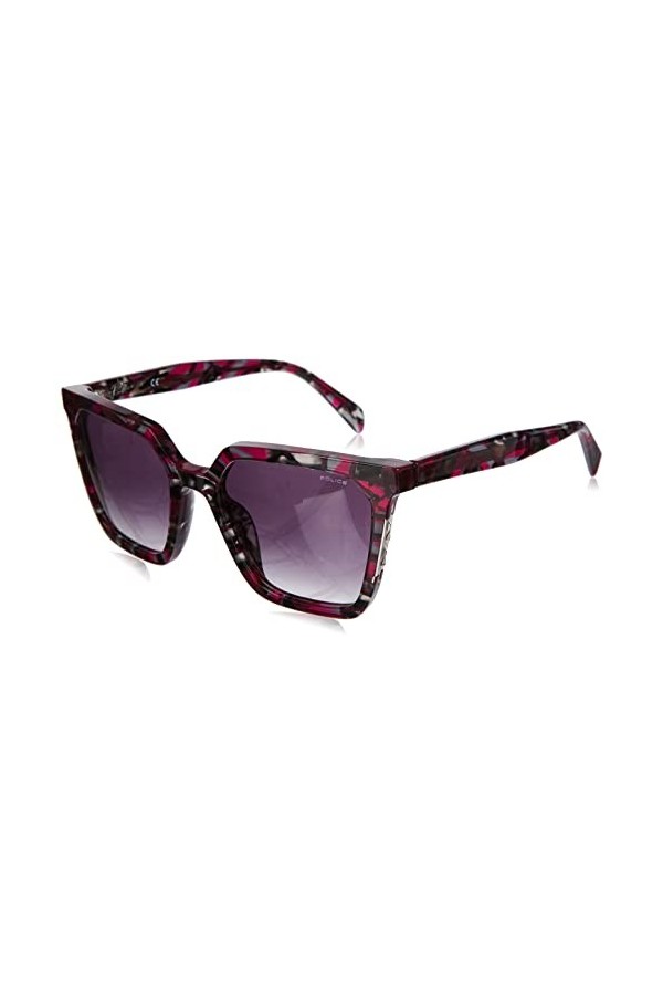Police SPLD33 Sunglasses, Avana Fuxia+Glittery, 54 Unisex