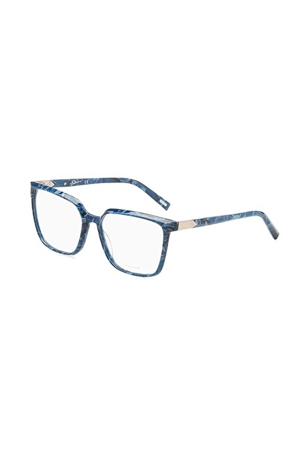 Police Vplf27 Lunettes de Soleil, Bleu marbré, 55 Femme