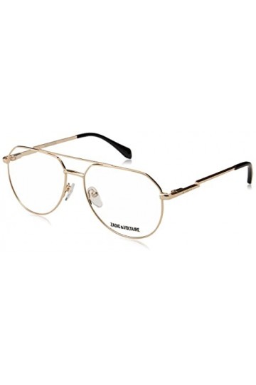 Zadig & Voltaire Vzv316 Lunettes de Soleil, Shiny Total Rose Gold, 55 Femme