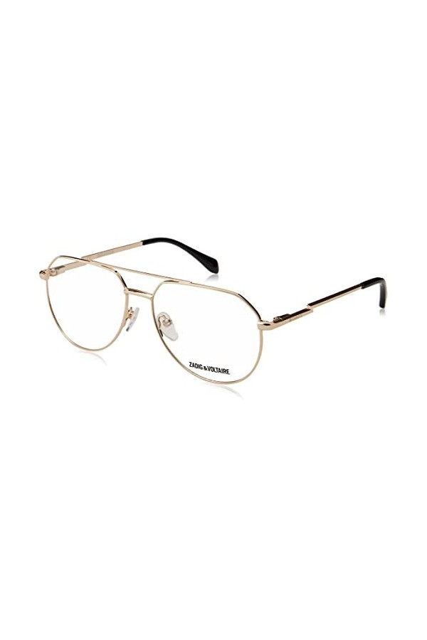 Zadig & Voltaire Vzv316 Lunettes de Soleil, Shiny Total Rose Gold, 55 Femme