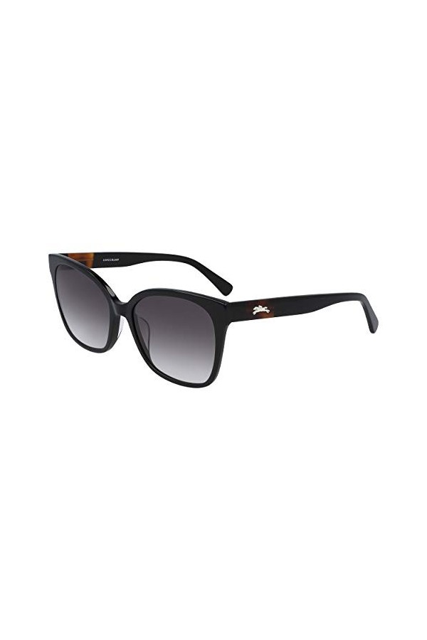 Longchamp LO657S Sunglasses, Colour: 001 Black, 55 Unisex