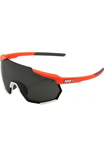 100% GAFAS Racetrap-Soft Tact Oxyfire-Black Mirror Lens Lunettes de Soleil, Noir Multicolore , Taille Unique Mixte