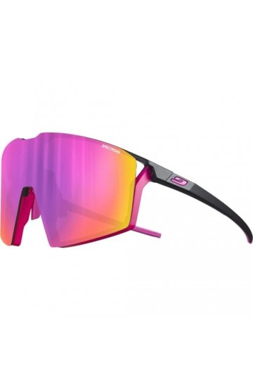 Julbo Edge Lunettes de Soleil, Noir/Rose, Taille Unique Mixte