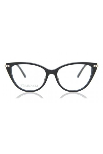 Swarovski SK5425 Sunglasses, Shiny Black, 53 Femme