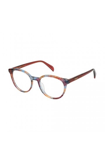 Tous Vtob54 Lunettes de Soleil, Rouge à Rayures éclatantes et Azure, 51 Femme