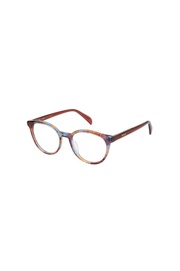 Tous Vtob54 Lunettes de Soleil, Rouge à Rayures éclatantes et Azure, 51 Femme