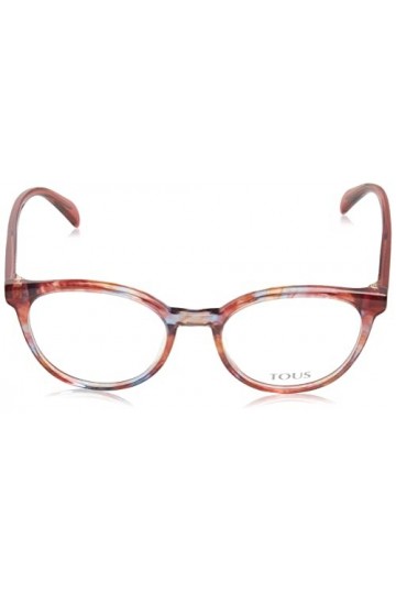 Tous Vtob54 Lunettes de Soleil, Rouge à Rayures éclatantes et Azure, 51 Femme