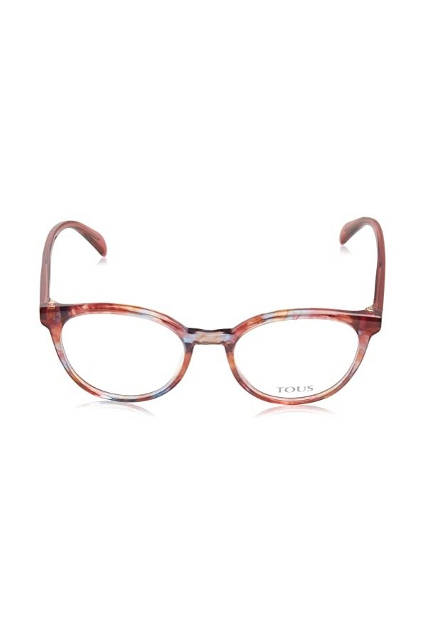Tous Vtob54 Lunettes de Soleil, Rouge à Rayures éclatantes et Azure, 51 Femme