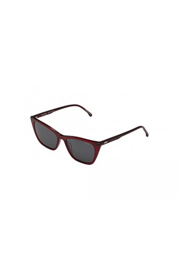 KOMONO Jodie Burgundy Lunettes de soleil unisexes œil de chat en éco acétate pour hommes et femmes avec protection UV et verr