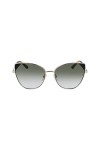 KARL LAGERFELD KL341S Sunglasses, 711 Shiny Gold, 56 Unisex