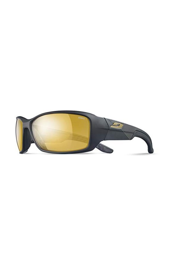 Julbo Run Lunettes de Soleil Homme, Noir Mat/Noir, 46