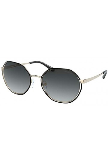 Michael Kors Lunettes de soleil pour femme, Doré clair/gris clair Light Gold/Light Grey Shaded , 57