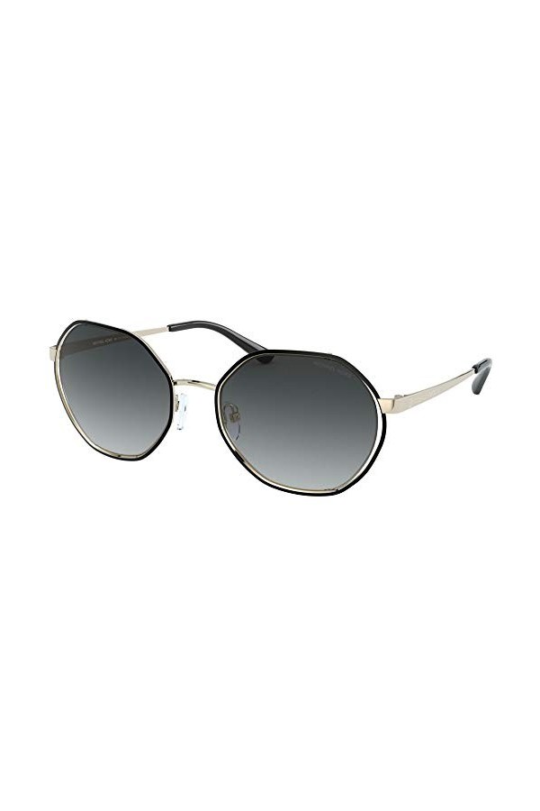 Michael Kors Lunettes de soleil pour femme, Doré clair/gris clair Light Gold/Light Grey Shaded , 57