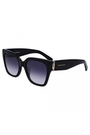 Longchamp LO732S Sunglasses, 001 Black, 55 Unisex