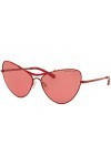 Michael Kors MK9032-121284 Sunglasses TOKYO Shiny crimson w/Crimson solid 61mm