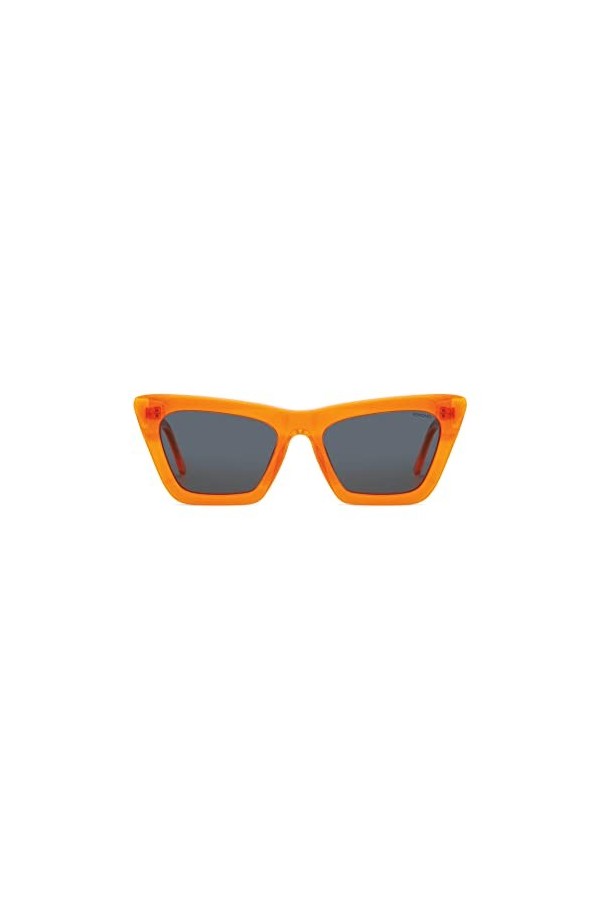 KOMONO Jessie Racing Red Lunettes de soleil unisexes carrées en acétate pour hommes et femmes avec protection UV et verres po