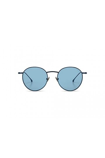 KOMONO Dean Daydream Lunettes de soleil unisexes rondes en acier inoxydable pour hommes et femmes avec protection UV et verre