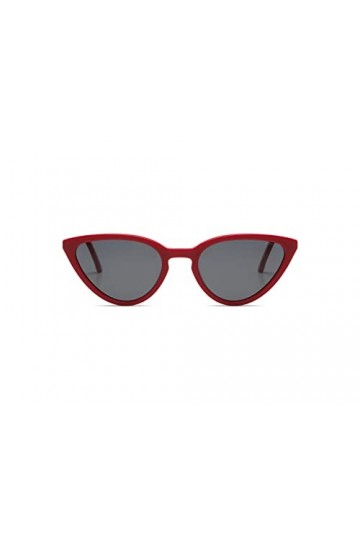 KOMONO Betty Racing Red Lunettes de soleil unisexes œil de chat en acétate pour hommes et femmes avec protection UV et verres