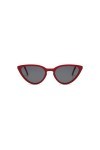 KOMONO Betty Racing Red Lunettes de soleil unisexes œil de chat en acétate pour hommes et femmes avec protection UV et verres