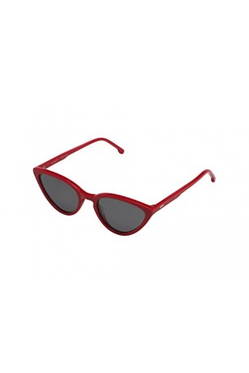 KOMONO Betty Racing Red Lunettes de soleil unisexes œil de chat en acétate pour hommes et femmes avec protection UV et verres
