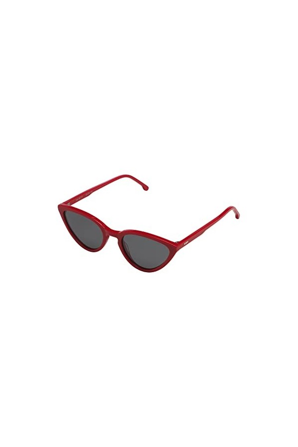 KOMONO Betty Racing Red Lunettes de soleil unisexes œil de chat en acétate pour hommes et femmes avec protection UV et verres