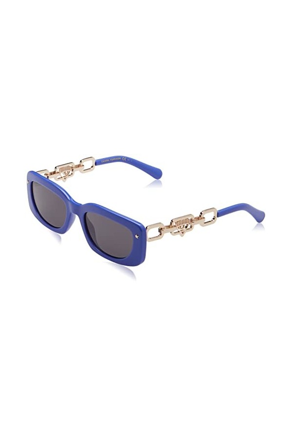 CHIARA FERRAGNI CF 7015/S Lunettes de Soleil, Argenté Paillettes, 53 Femme