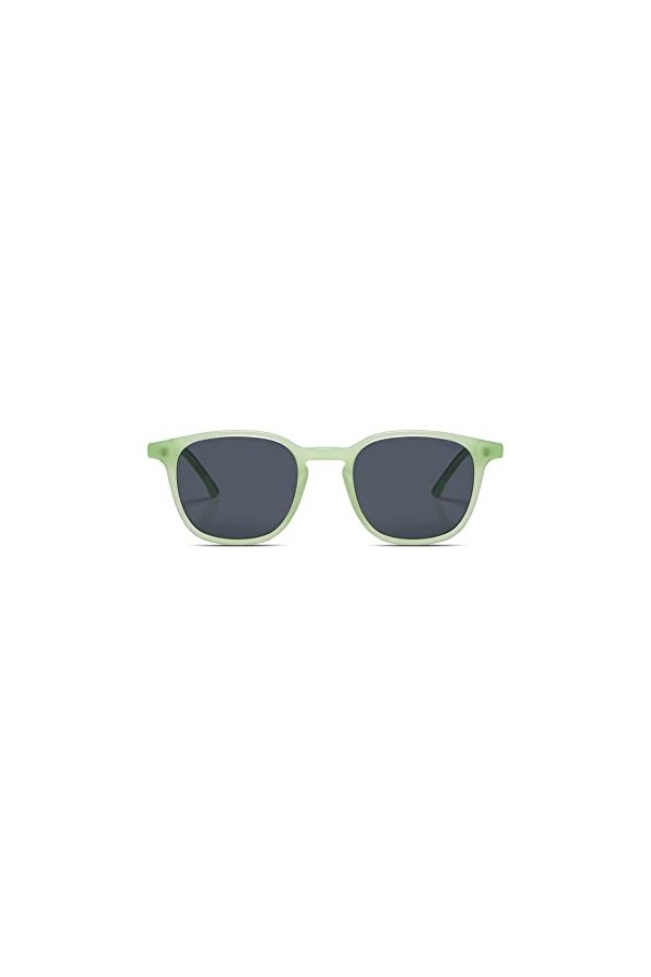 KOMONO Maurice Leaf Lunettes de soleil unisexes carrées en acétate pour hommes et femmes avec protection UV et verres polaris