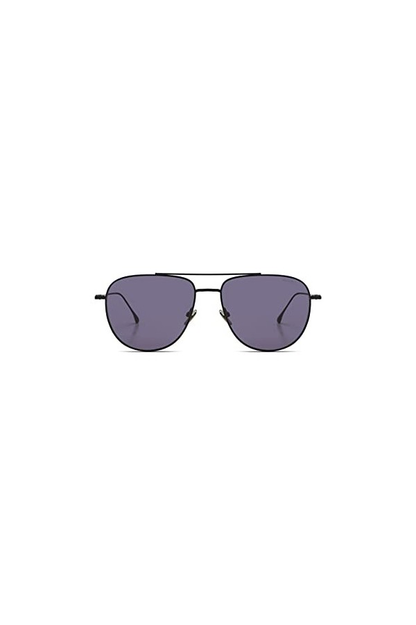 KOMONO Curtis Deep Purple Lunettes de soleil unisexes Aviator en acier inoxydable pour hommes et femmes avec protection UV et