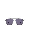 KOMONO Curtis Deep Purple Lunettes de soleil unisexes Aviator en acier inoxydable pour hommes et femmes avec protection UV et