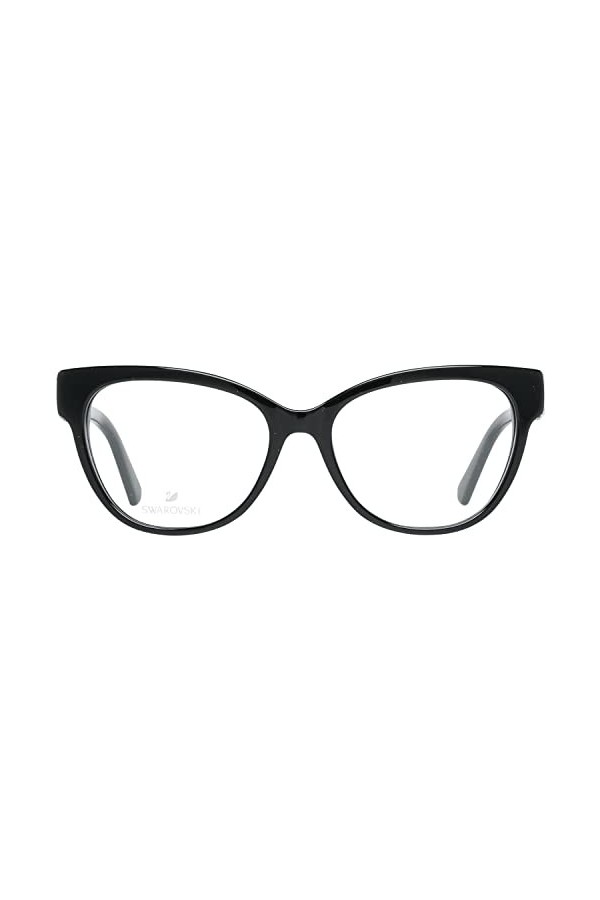 Swarovski SK5250-53001 Sunglasses, Black, 53 Femme