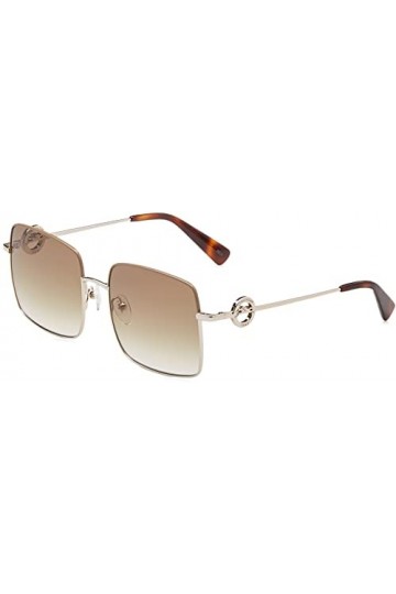 Longchamp LO162S Sunglasses, 750 Gold Gradient Khaki, 55 Unisex