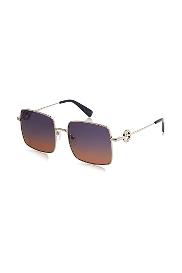 Longchamp LO162S Sunglasses, 750 Gold Gradient Khaki, 55 Unisex