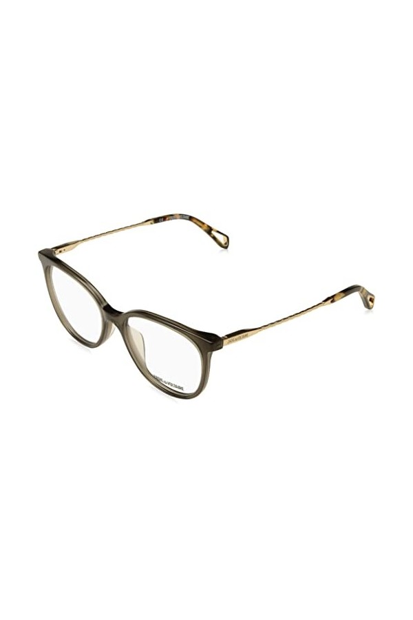 Zadig & Voltaire Vzv288 Lunettes de Soleil, Gris Brillant, 52 Femme