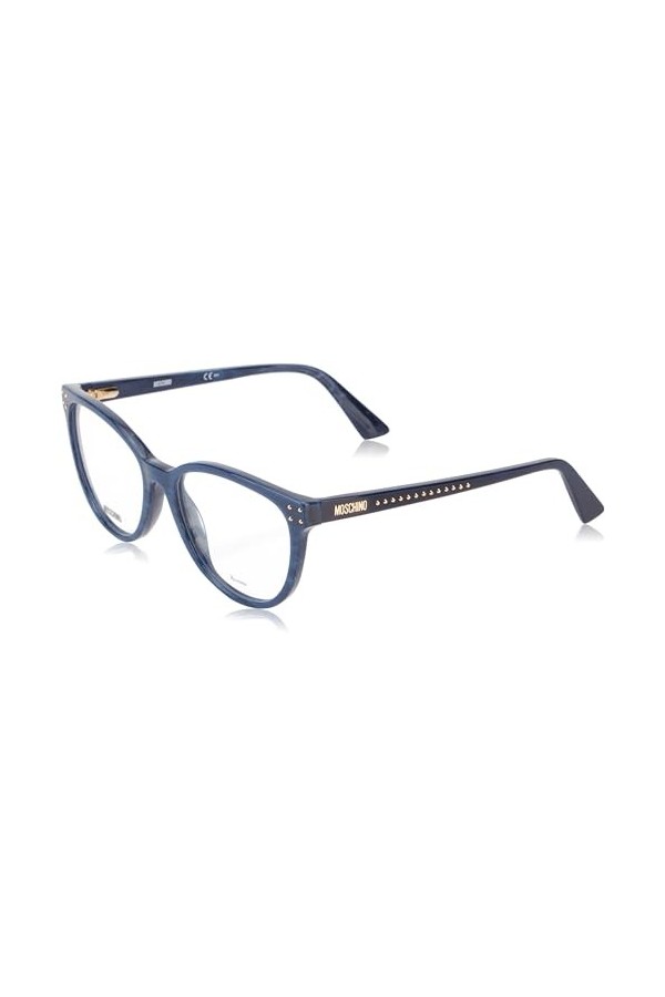 MOSCHINO Mos596 Lunettes de Soleil, marbre-Bleu, 54 Femme