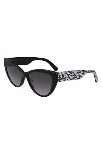 Longchamp Lcmp Heritage Sunglasses, Colour: 001 Black, 56 Unisex