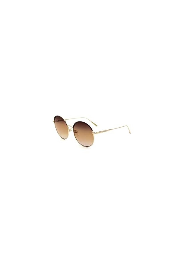 Longchamp Lo131s Lunettes de Soleil, Doré/Brun, 56 Femme