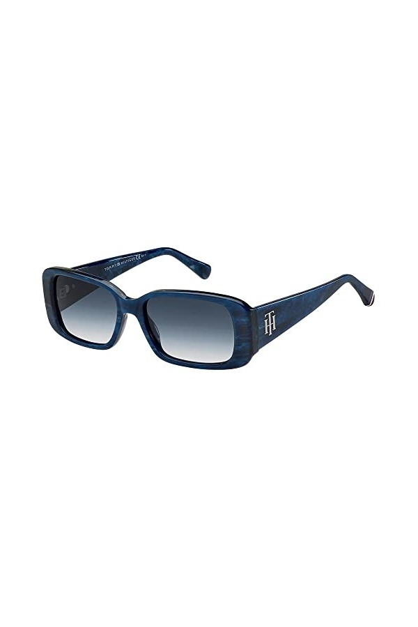 Tommy Hilfiger Th 1966/s Sunglasses, NUM/08 Marble Blue, 54 Unisex