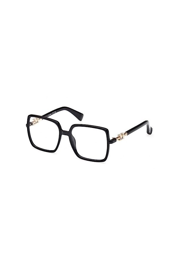 MaxMara MM5108-H Lunettes de Soleil, Noir Brillant, 55/17/140 Femme