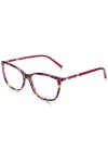 Escada Vesc83 Lunettes de Soleil, Marron/Rouge Shiny Brown/Red Havana , 54 Femme